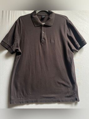 Boss Hugo Boss Pima Cotton Dark Brown Polo Shirt L